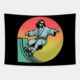 The Dude Lebowski Skateboarder Tapestry