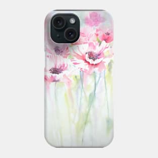 Pink Poppy Meadow Phone Case