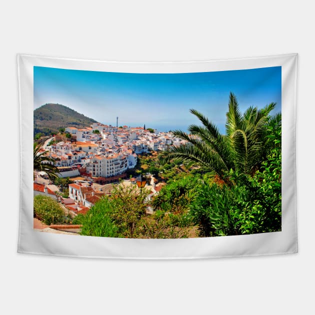 Frigiliana Andalucia Costa Del Sol Spain Tapestry by AndyEvansPhotos