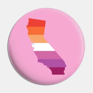 California Lesbian Pride Pin