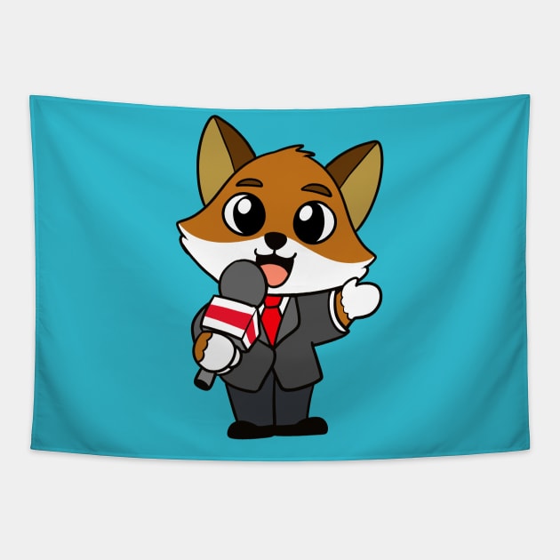 News Fox Tapestry by WildSloths