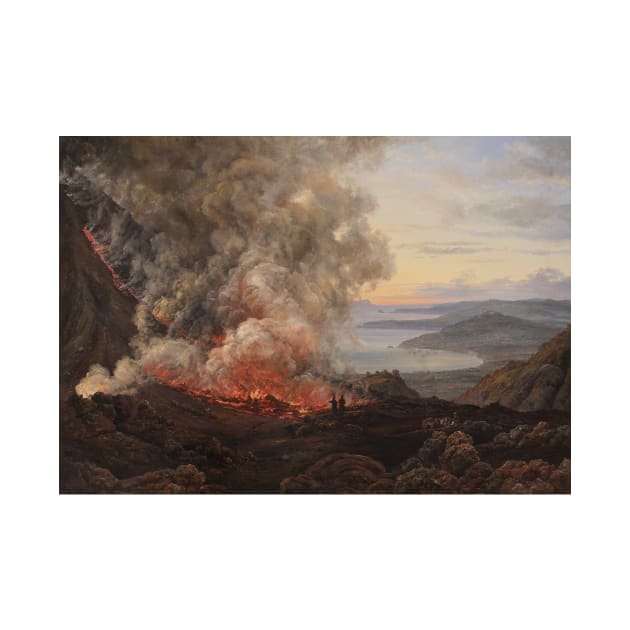 Eruption of the Volcano Vesuvius by Johan Christian Dahl by Classic Art Stall