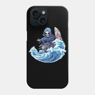 Skeleton Surfer Phone Case