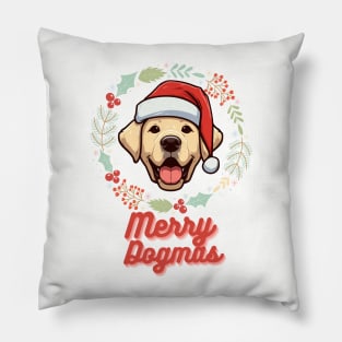 Labrador Merry Christmas Pillow