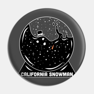 California Snowman Pin