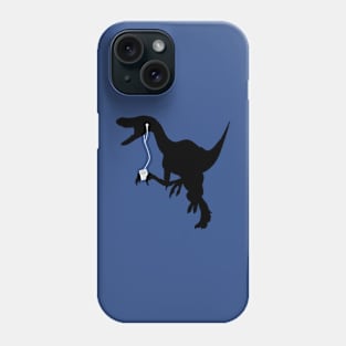 Music Loving Velociraptor Phone Case