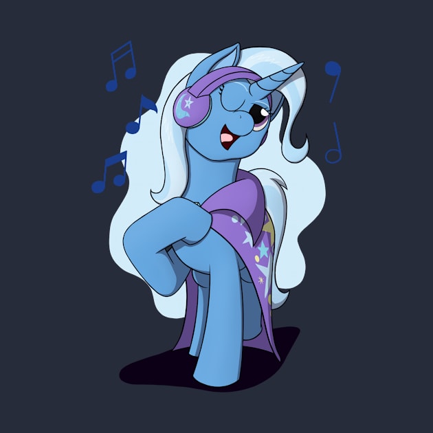 Trixie with Headphones by Heartbeat Unicorn