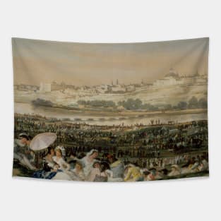 The Meadow of San Isidro by Francisco Goya Tapestry