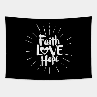 Faith, Hope, Love Tapestry