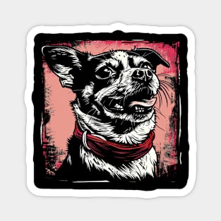 Retro Art Chihuahua Dog Lover Magnet