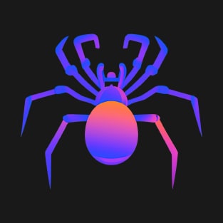 Spider Halloween Retro Colorful T-Shirt