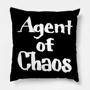 Agent of Chaos - White - Front Pillow