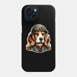 Beagle Soldier Phone Case