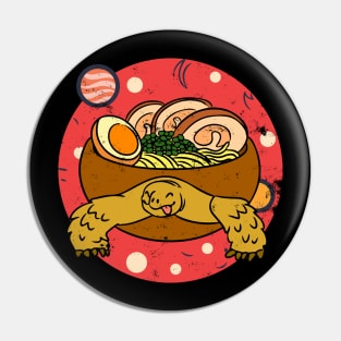 Kawaii Tortoise Ramen Noodles Space Otaku Turtle Ramen Bowl Pin