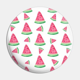 Watercolor Watermelons Pin