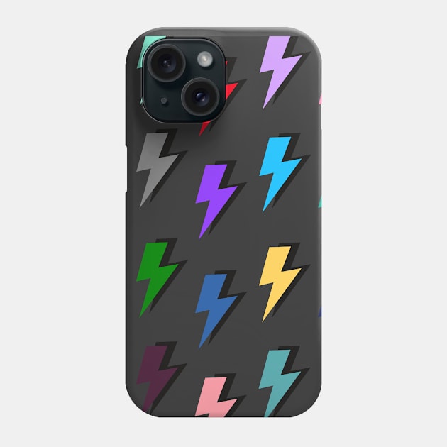 Lightning Pattern in Mutli-Colour Phone Case by OneThreeSix