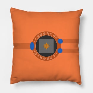 Digivice phone | Orange, Taichi Yagami version Pillow