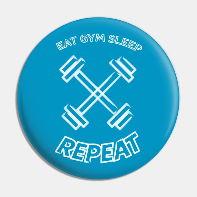 Cool Gym T-Shirt Pin by happinessinatee