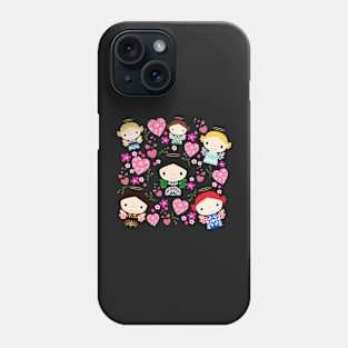 Guardian Angels of Love_Yellow Background Phone Case