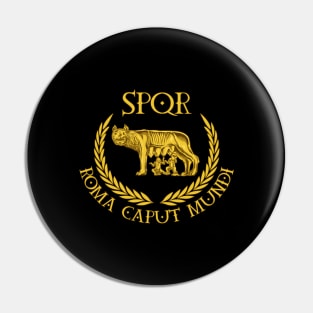 SPQR - Roma Caput Mundi - Capitoline Wolf Pin