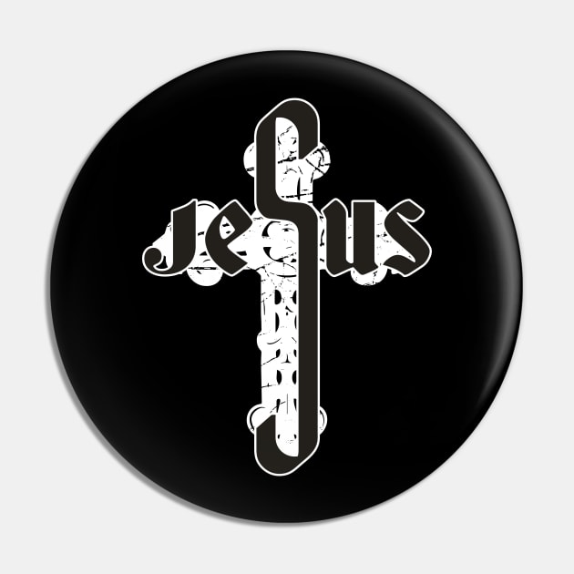 Jesus Cross Pin by madeinchorley