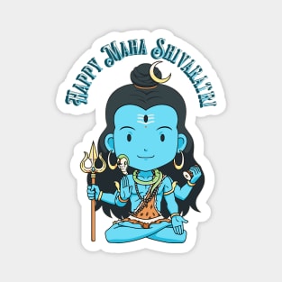Lord Shiva in Lotus Pose Magnet