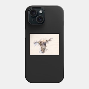 Blue Heron Watercolor Portrait Phone Case