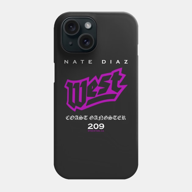 Nate Diaz West Phone Case by SavageRootsMMA