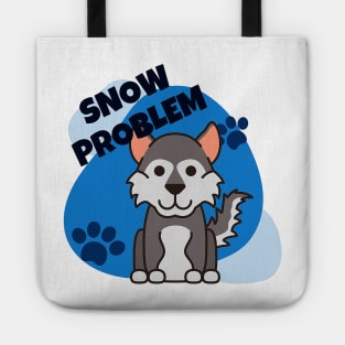 Snow Problem Husky Malamute Sled Dog Tote