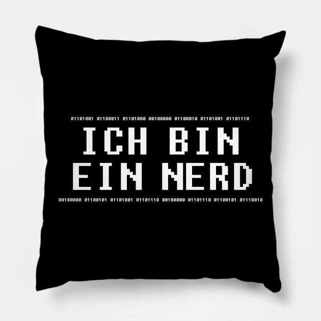 Ich Bin Ein Nerd Pillow by LFontaine