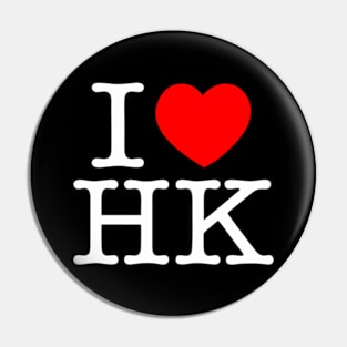 I Heart KH - I Love Hongkong Pin