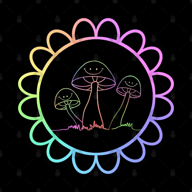 Fungi Mushroom Psychedelia by Trippycollage