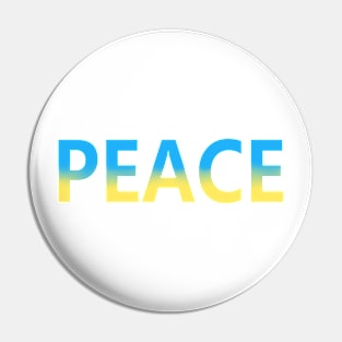 Peace in English Pin