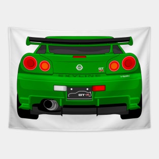 GTR R34 GREEN Tapestry