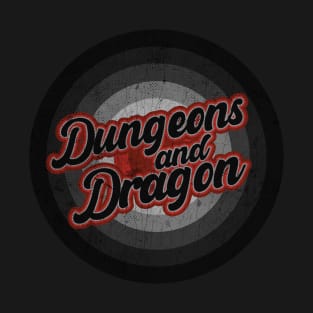 Dungeons And Dragon_ Black Vintage T-Shirt