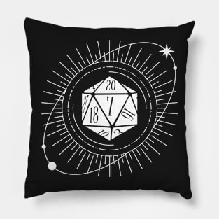 Pen and paper space dice Pillow