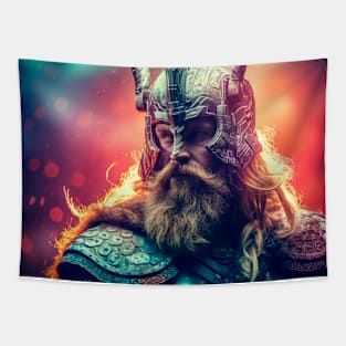 Legend Warrior Fantastic Cosmic Magical Tapestry