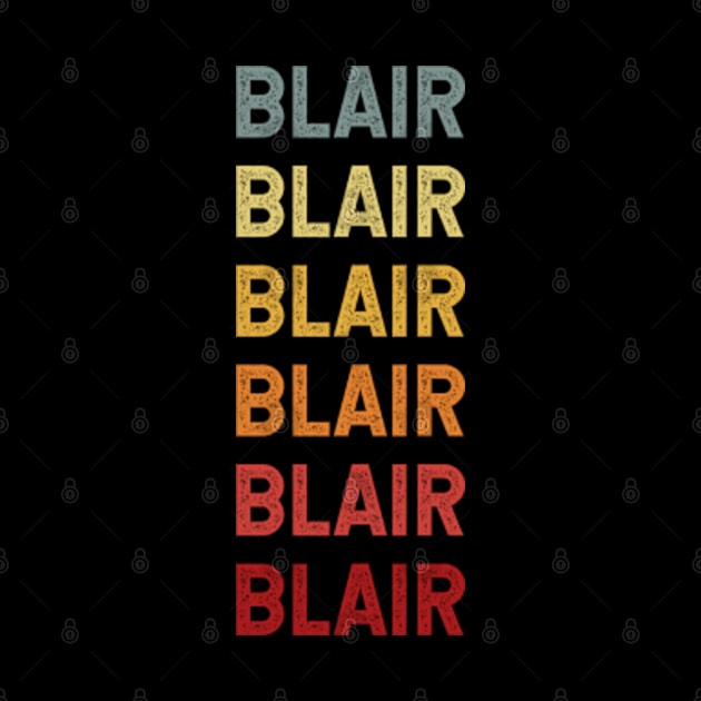 Blair Name Vintage Retro by CoolDesignsDz