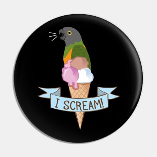 Senegal Parrot Ice Cream Pin