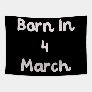 Born In 4 March Tapestry