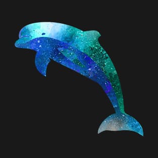 Dolphin Jumping through the Canvas of Space and Time T-Shirt