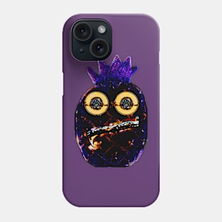 Ring-eyed pineapple dark purple Phone Case