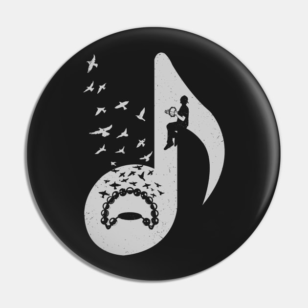 Musical note - Tambourine Pin by barmalisiRTB
