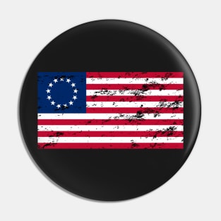 Betsy Ross Flag U.S.A. United States Of America Classic Flag Pin