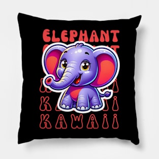 Kawaii Elephant Pillow