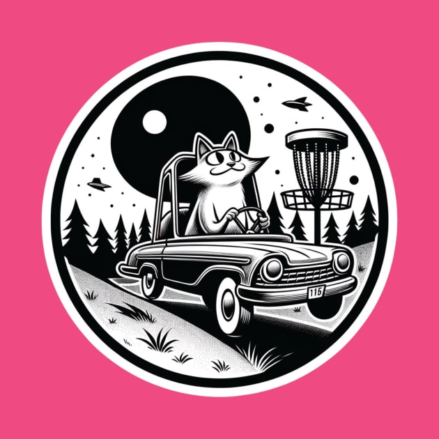 Fur-ocious Driver Disc Golf T-Shirt – Toonces Takes the Course by HumorbyBrian