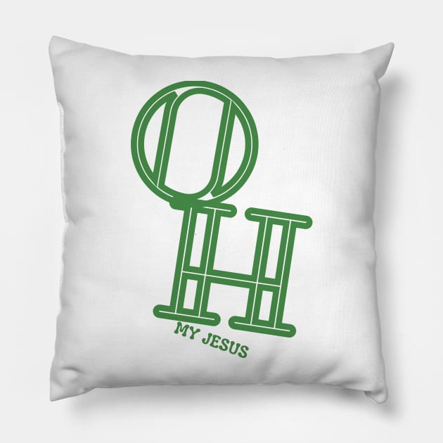 OH JESUS Pillow by Qodeshim