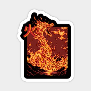 Fire dragon Magnet