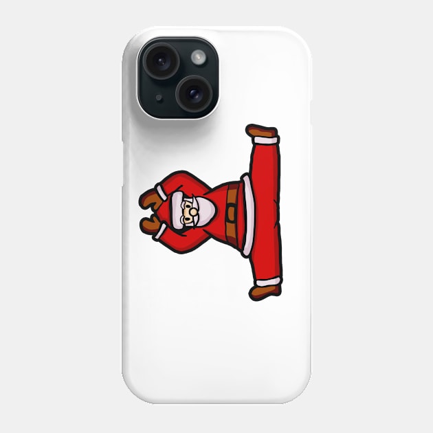 Santa Claus Doing Yoga Phone Case by KsuAnn