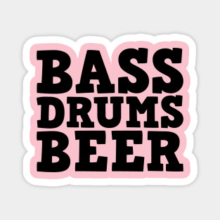 Bass Drums Beer (Black) Magnet